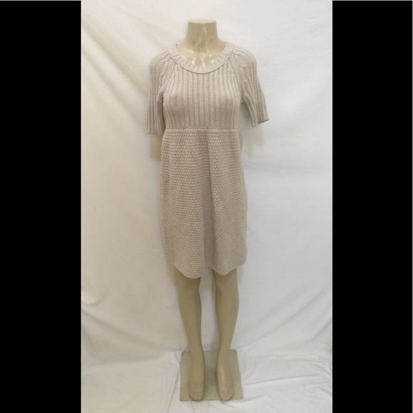 Moda International Size M Oatmeal Sweater Dress - Picture 2 of 8